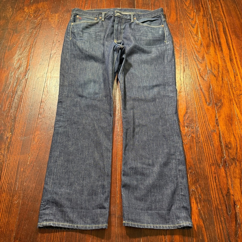 Vintage Polo Ralph Lauren Vintage 67‎ Jeans Mens 36x30 Blue Dark Wash Whiskers